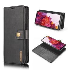 DG.MING - DG.MING 2-i-1 Delbar L&auml;der Pl&aring;nboksfodral Samsung Galaxy S20 FE Svart