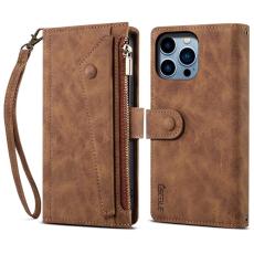 ESEBLE - ESEBLE Star Series iPhone 16 Pro Pl&aring;nboksfodral Konstl&auml;der - Brun