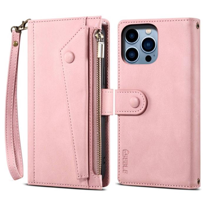 ESEBLE - ESEBLE Star Series iPhone 16 Pro Plånboksfodral Konstläder - Roséguld