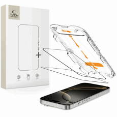 Tech-Protect - [2-Pack] iPhone 16 Pro Max Härdat Glas Skärmskydd Quick - Svart