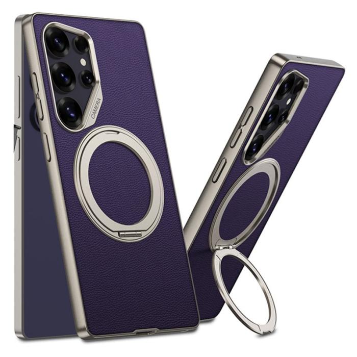 GKK - GKK Mobilskal till Samsung Galaxy S25 Ultra PU + TPU + PC - Lila
