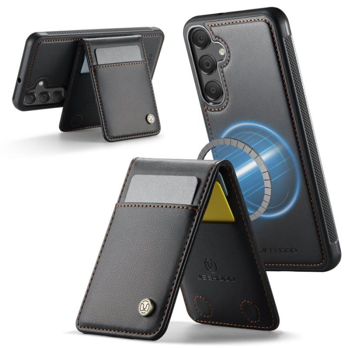 JEEHOOD - JEEHOOD J06 Konstläder fodral till Samsung Galaxy A16 5G - Svart