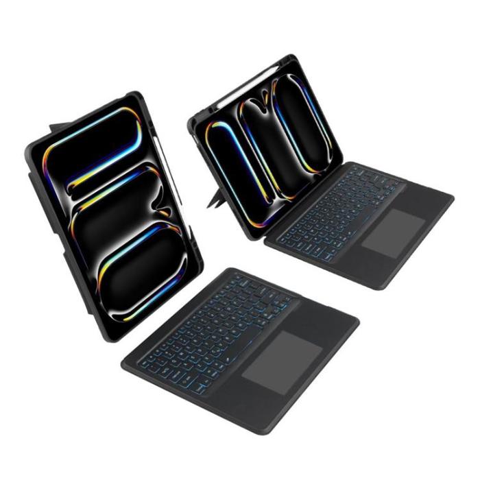 Tech-Protect - Tech-Protect iPad Pro 13 (2024) Fodral + Engelskt Tangentbord
