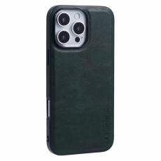 X-Level - X-LEVEL Bojue-3 Mobilskal till iPhone 16 Pro Max i l&auml;der - Gr&ouml;n