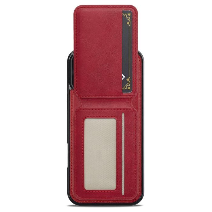 LC.imeeke - LC.IMEEKE L3 iPhone 16 Pro Fodral KonstLäder - Röd