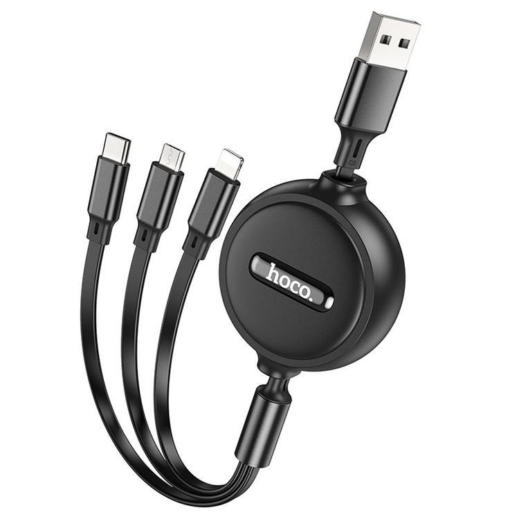 Hoco 3in1 USB-A till USB-C Lightning microUSB kabel X75 1m | 3541 | AlltMobil