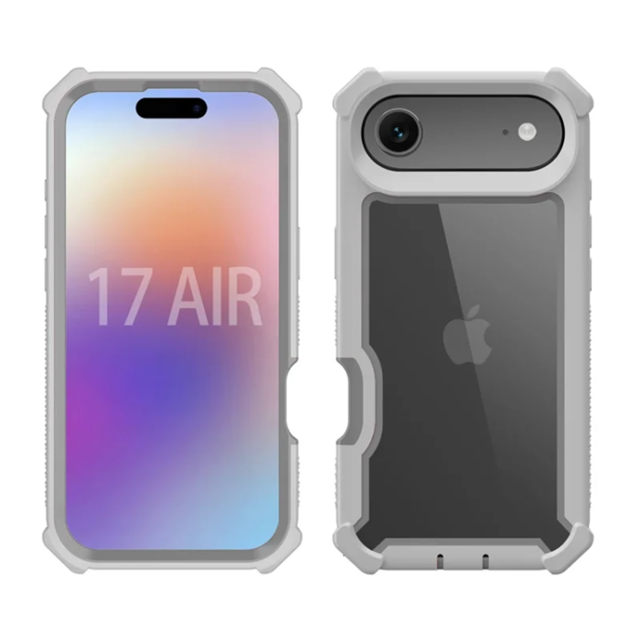 A-One Brand - iPhone 17 Air Mobilskal TPU + PC Shockproof - Grå