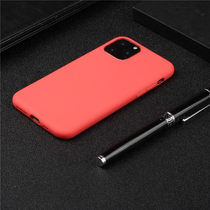 OEM - iPhone 15 Pro Max Mobilskal TPU Matte Slim-Fit - Röd