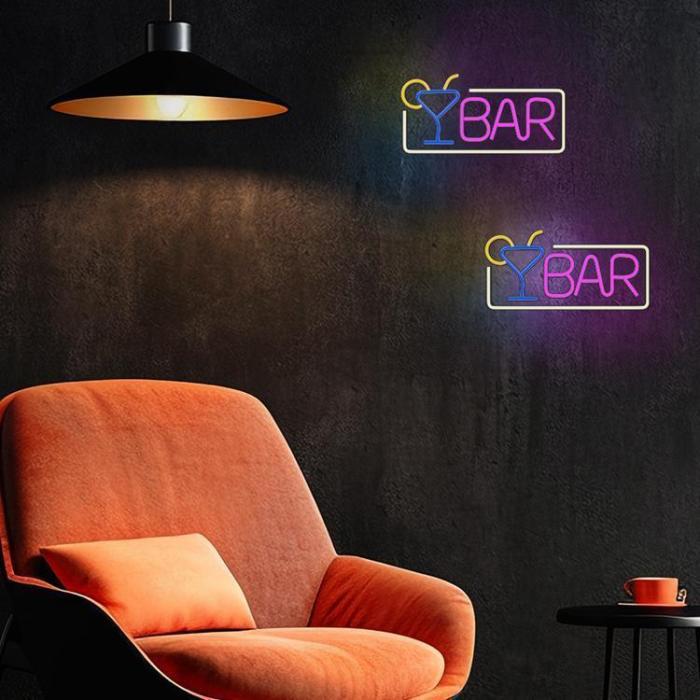 Forever Light - Forever Light LED Neon PLEXI BAR FPNE01X - Flerfärgad
