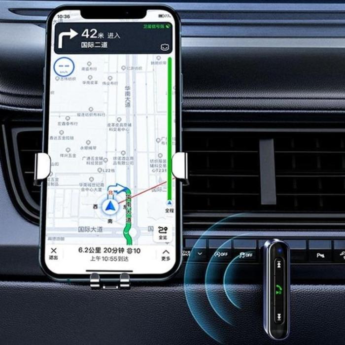 USAMS - USAMS Adapter Audio Bluetooth Jack 3.5mm - Grå