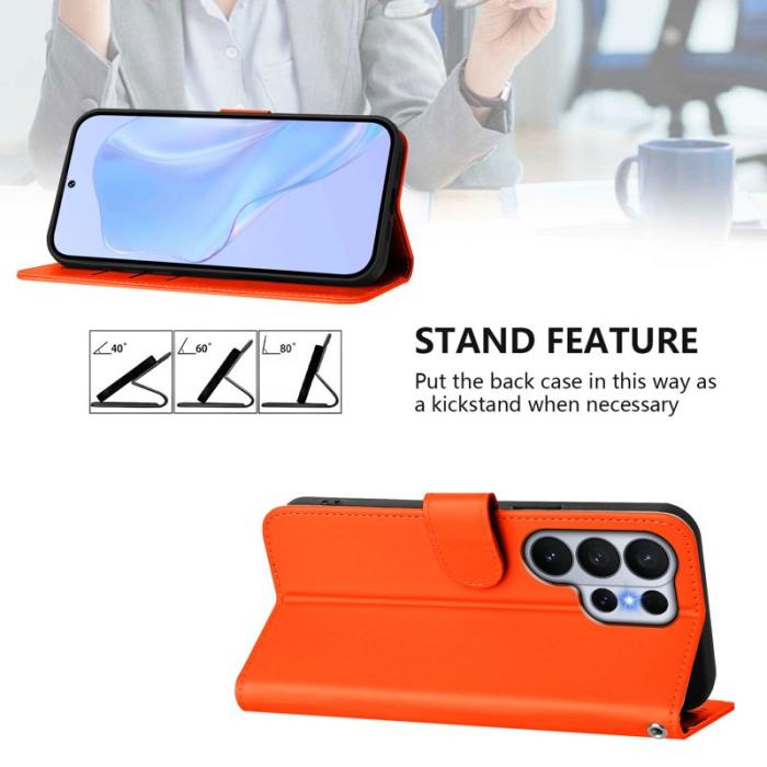 OEM - Samsung Galaxy S26 Ultra Fodral Konstläder - Orange