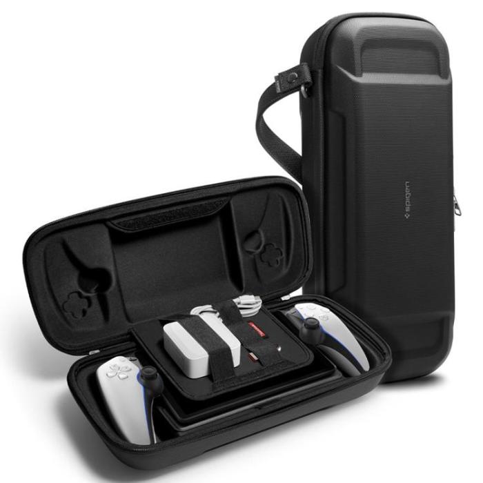 Spigen - Spigen Sony Playstation Portal Fodral Rugged Armor - Svart