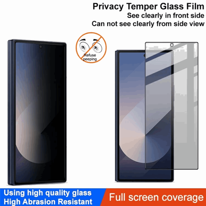 Imak - IMAK Galaxy Z Fold 7 Härdat Glas Skärmskydd Anti-Peep