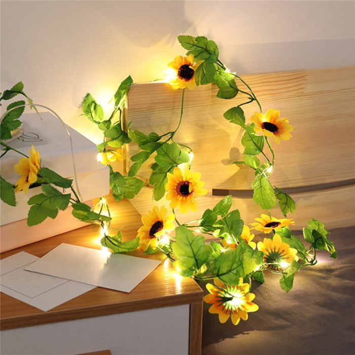 OEM - Ljusslingor 6.56ft Vattentät Flower Shaped Hängande 20LEDs