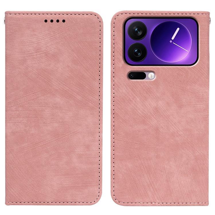 Xiaomi 17 Pro Plånboksfodral Striped Texture - Roséguld | 2353 | AlltMobil