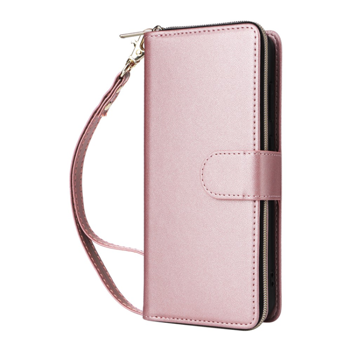 A-One Brand - Galaxy A17 / A26 Plånboksfodral Med Handledsrem - Roséguld