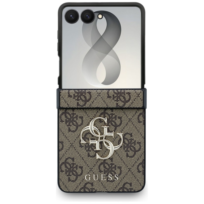 Guess - Guess Mobilskal För Galaxy Z Flip 8 Big 4G Logo - Brun