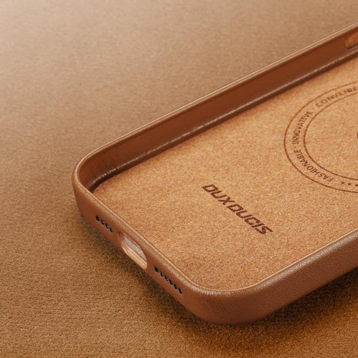 Dux Ducis - Dux Ducis iPhone 14 Pro Skal Magsafe Grit - Brun