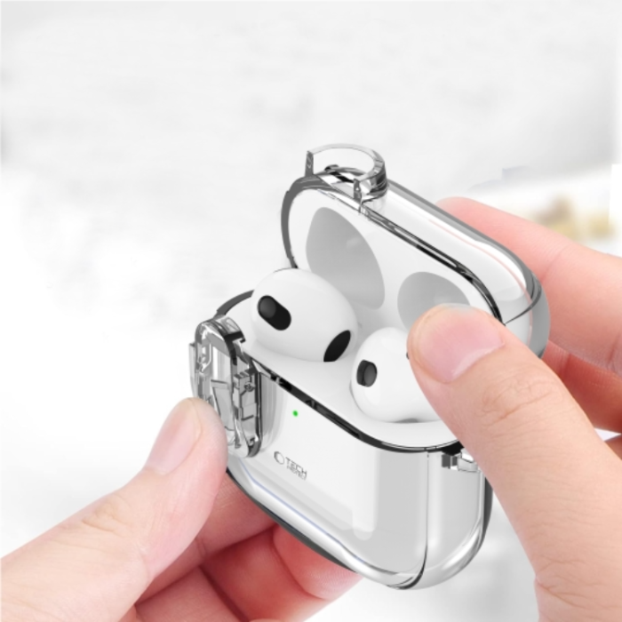 Tech-Protect - Tech-Protect Airpods 4 Skal Slim Hook - clear