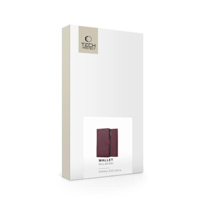 Tech-Protect - Tech-Protect Galaxy S25 Ultra Plånboksfodral - Mulberry