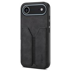 DENIOR - DENIOR iPhone Air Mobilskal Elastic Korthållare - Svart