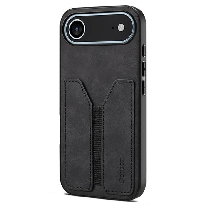 DENIOR - DENIOR iPhone Air Mobilskal Elastic Korthållare - Svart