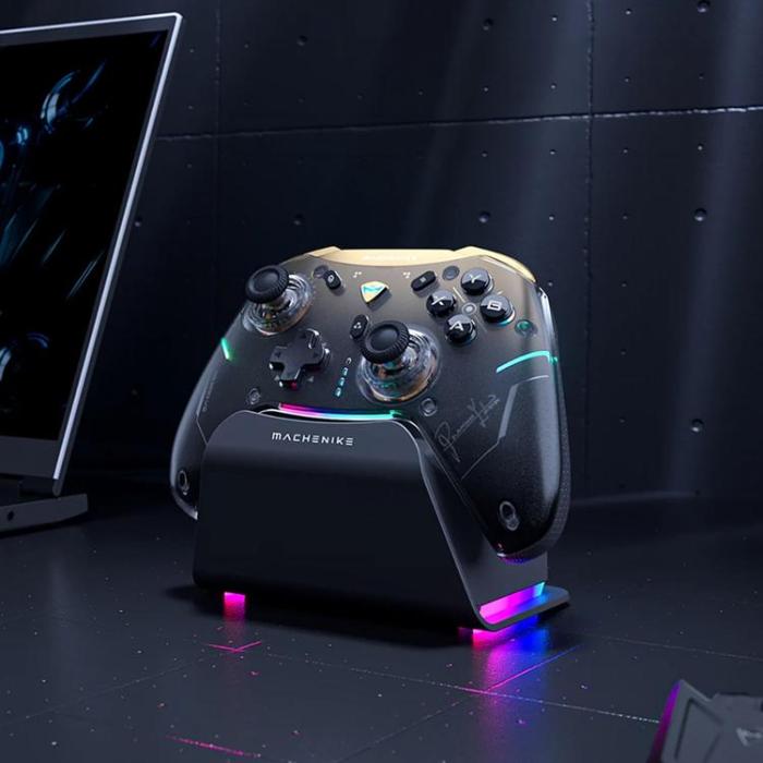 Machenike - Machenike Trådlös Spelkontroll med Laddningsstation G5Pro - Svart/Guld
