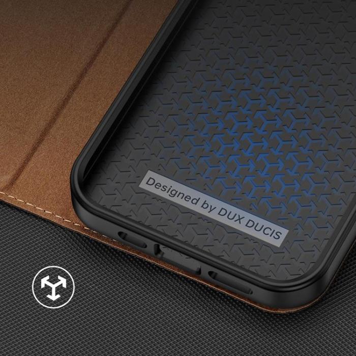 Dux Ducis - Dux Ducis iPhone 14 Plus Plånboksfodral Skin X2 - Brun