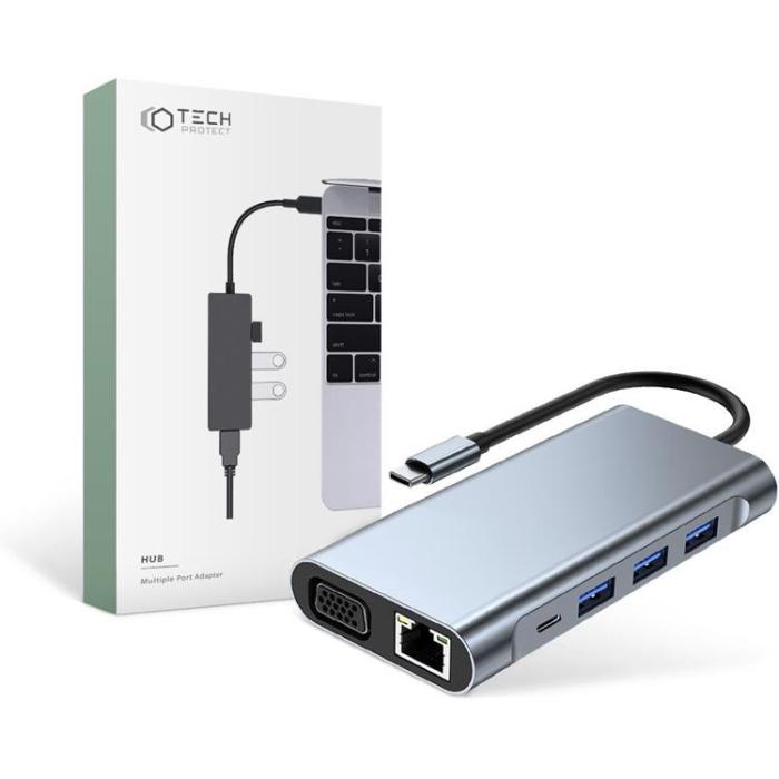UTGATT1 - 10-in-1 V7-Hub Adapter - Grå