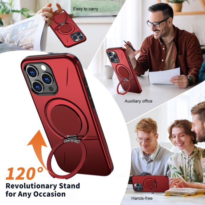 A-One Brand - iPhone 14 Pro Max Mobilskal MagSafe Rotating Kickstand TPU + PC