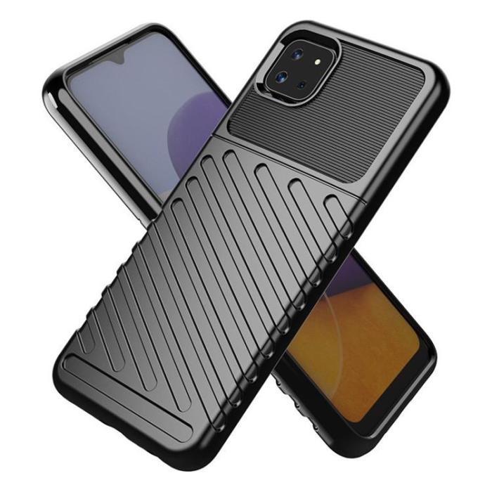 OEM - Thunder Flexible Skal Galaxy A22 - Blå
