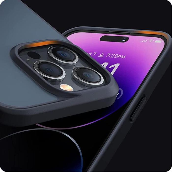 Tech-Protect - Tech-Protect iPhone 15 Plus Mobilskal Magmat - Matte Svart