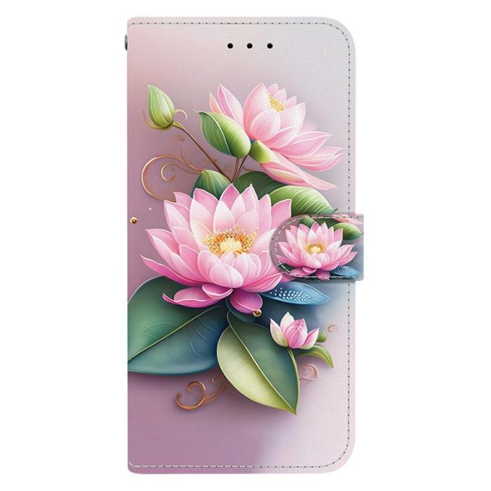 OEM - Samsung Galaxy S26 / S26 Pro Plånboksfodral Mönstertryck Konstläder - Lotus