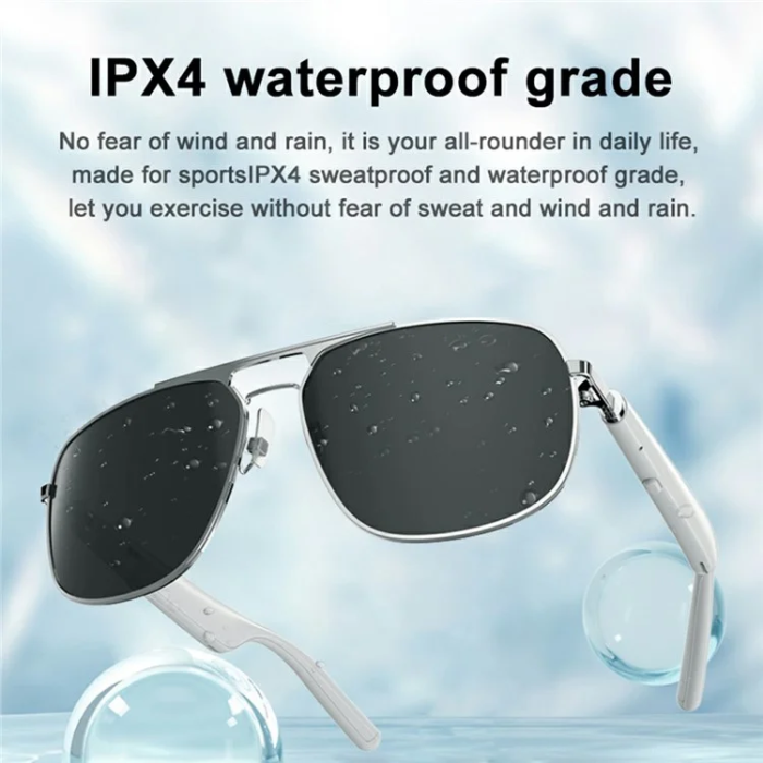 OEM - Polariserade Smarta Glasögon Bluetooth G01-01 - Vit