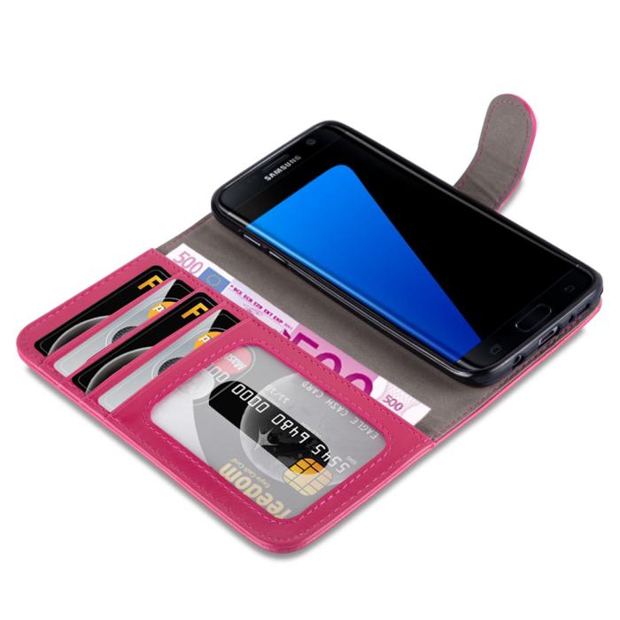 CoveredGear - CoveredGear Signature Plånboksfodral till Samsung Galaxy S7 Edge - Rosa