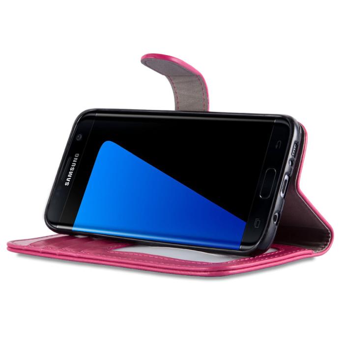 CoveredGear - CoveredGear Signature Plånboksfodral till Samsung Galaxy S7 Edge - Rosa