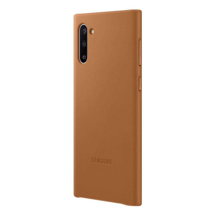 UTGATT4 - SAMSUNG Äkta läderskal till Note 10 - Camel