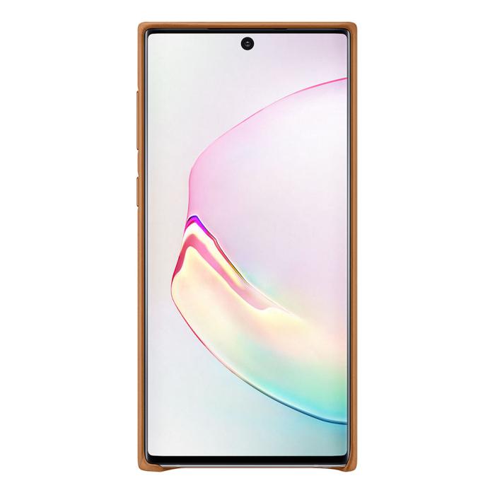 UTGATT4 - SAMSUNG Äkta läderskal till Note 10 - Camel