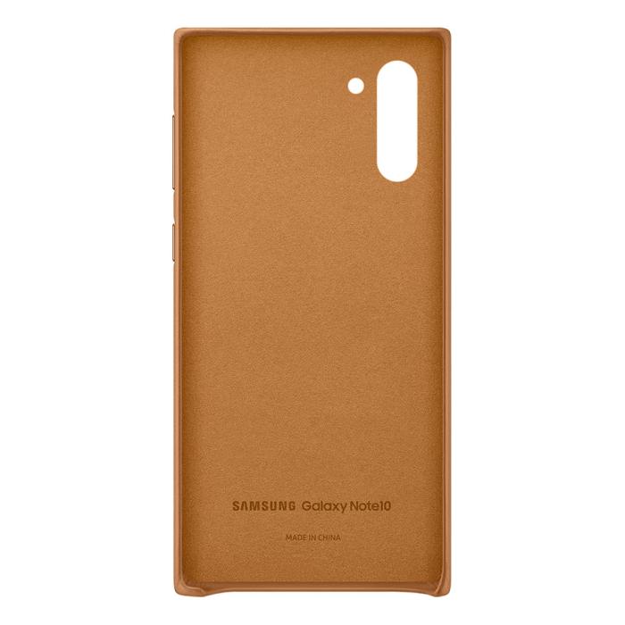 UTGATT4 - SAMSUNG Äkta läderskal till Note 10 - Camel