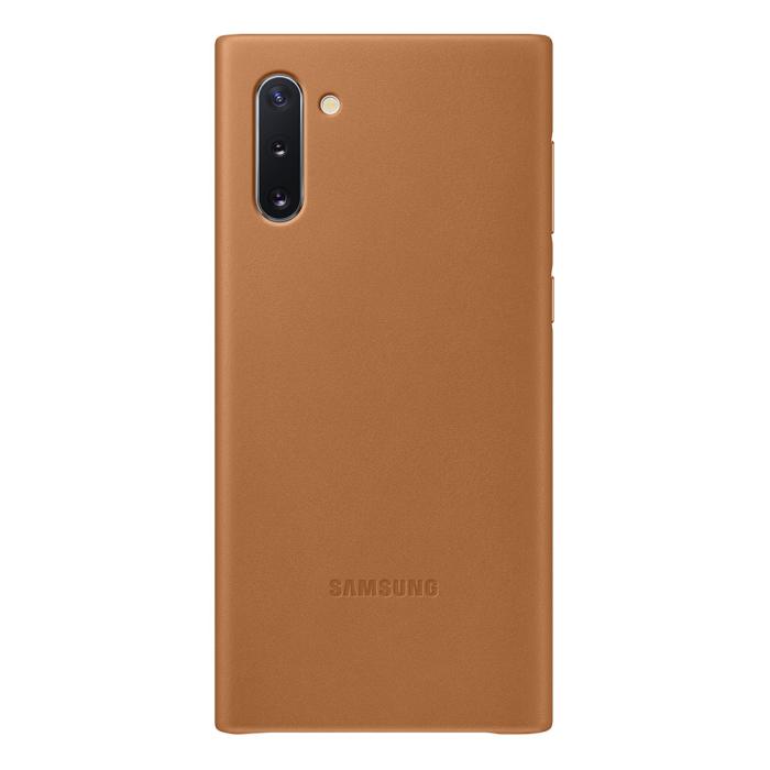 UTGATT4 - SAMSUNG Äkta läderskal till Note 10 - Camel