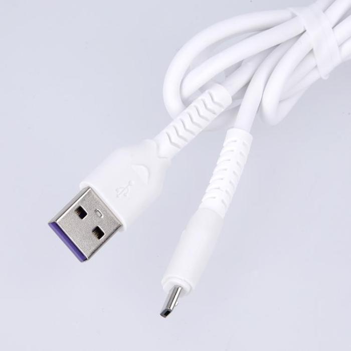 Maxlife - Maxlife USB Till MicroUSB 1m Kabel 3A MXUC-04 - Vit