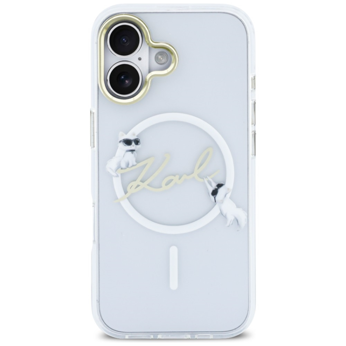 KARL LAGERFELD - Karl Lagerfeld iPhone 17 Mobilskal Magsafe IML Choupettes Karl Script