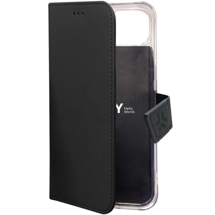 Celly - Celly iPhone 15 Plus Plånboksfodral Wally - Svart