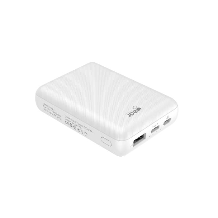 GEAR - GEAR Powerbank 10000 mAh 1xUSB-C 1xUSB-A 1xMicroUSB - Vit