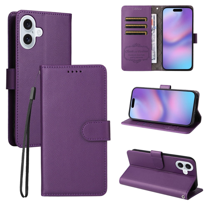 A-One Brand - iPhone 17 Plånboksfodral RFID Blocking med Handledsrem