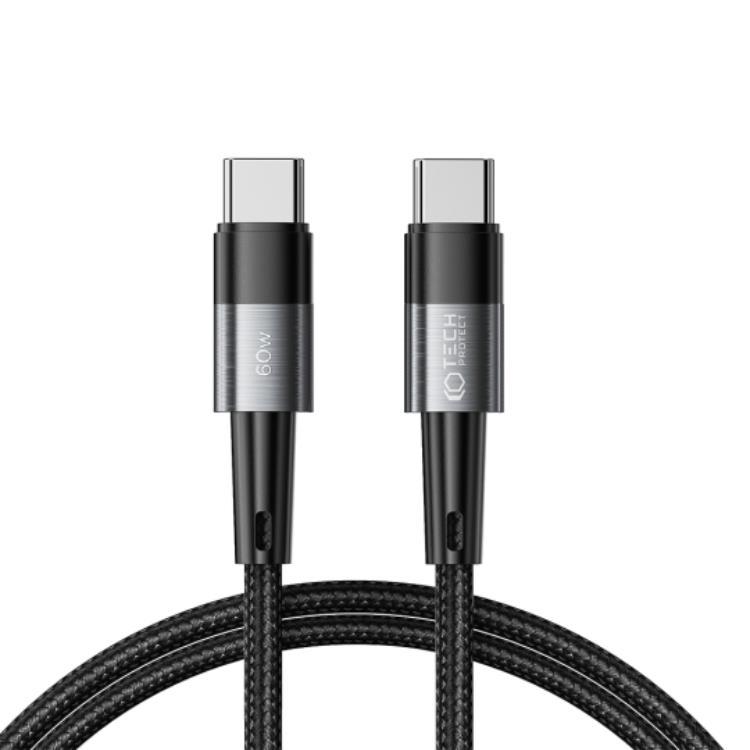Tech-Protect USB-C till USB-C kabel Ultraboost 1m - Grå | 3541 | AlltMobil