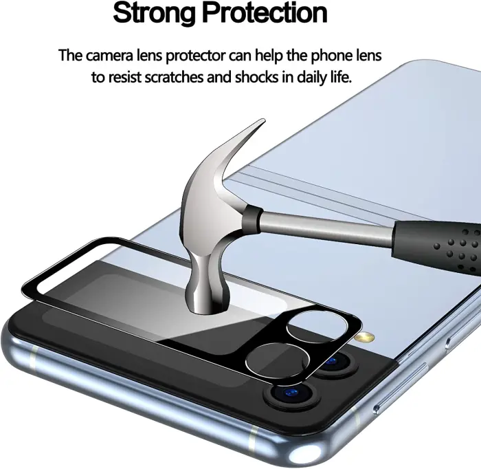 OEM - [2-PACK] Galaxy Z Flip 4 Härdat glas HD Kameralinsskydd