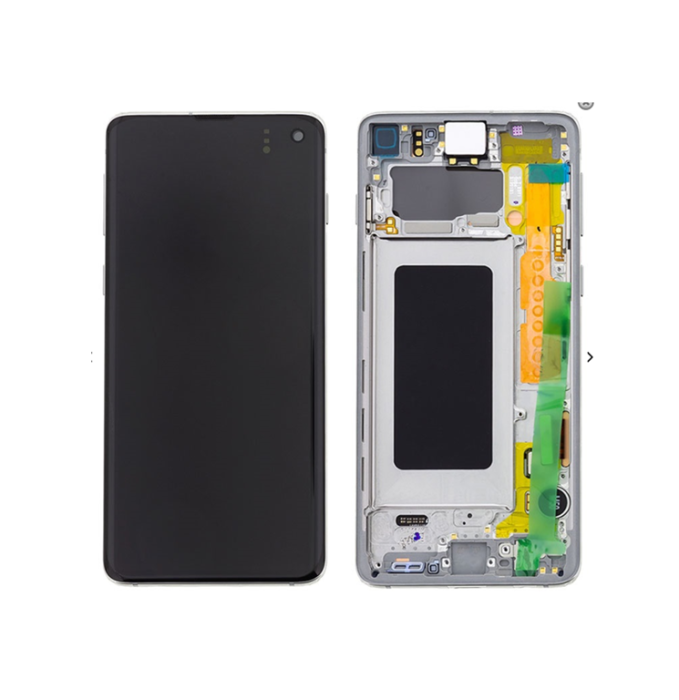 UTGATT1 - Samsung Galaxy S10 Skärm med LCD Display - Vit