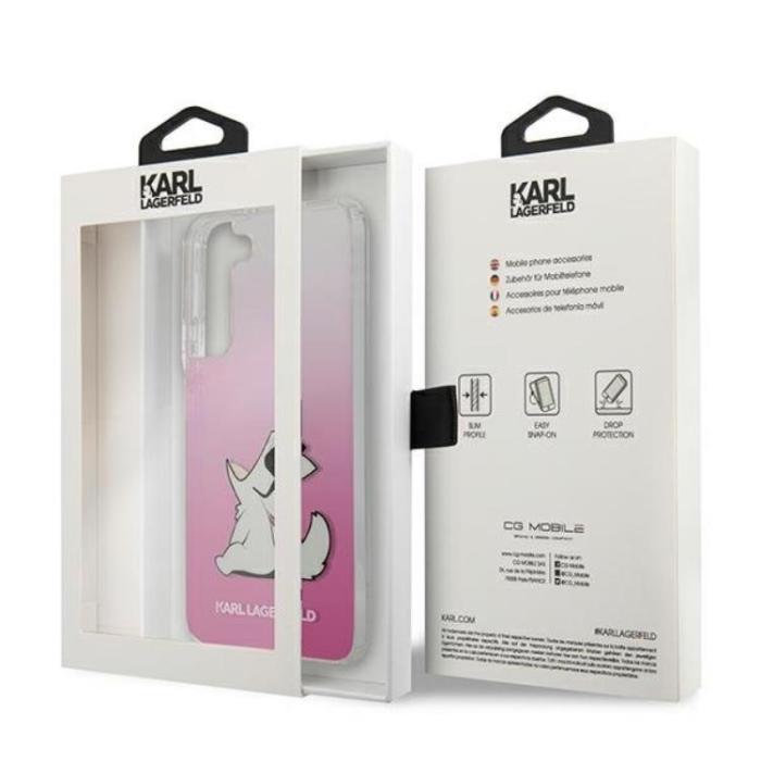 KARL LAGERFELD - Karl Lagerfeld Choupette Eat Skal Galaxy S22 Plus - Rosa