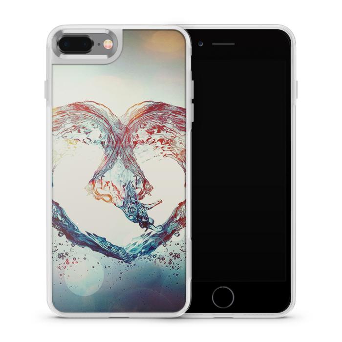 UTGATT5 - Fashion mobilskal till Apple iPhone 8 Plus - Hjärta - Vatten